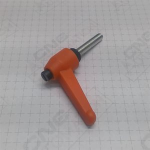 Orange adjustable handle M6x30