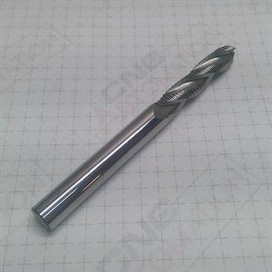 3 / 8" x 1-3 / 4 x 3 / 8 x 4OAL 3fl U / C RF Ball end