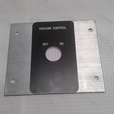 VACUUM CONTROL ENGRAVED PLATE CS43 / MTR30