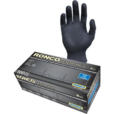 Black Nitrile Examination Glove 6mil- Size Extra Large (Box of 100)